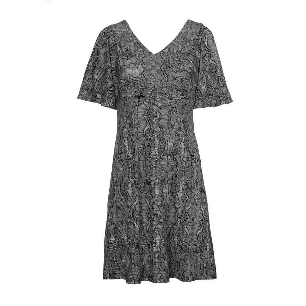 NWT Cabi Twirl Dress style #4641 size Small black lace print